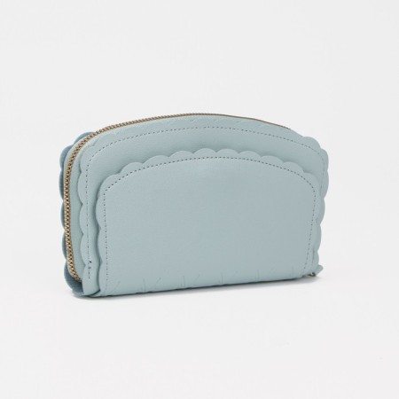 Women's wallet with lightning, blue color-1
