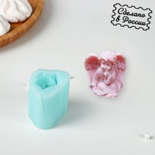 Silicone Mold “Angel thought”, 3.6 × 2.7 × 3.7 cm, the color is turquoise