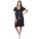 Female dress, size 46, black color
