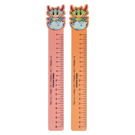Green Dragon ruler Mix 28x5.5 cm