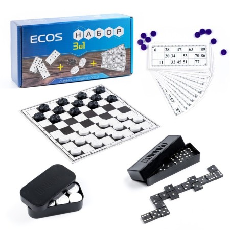 Set 3B1: lotto, checkers, dominoes
