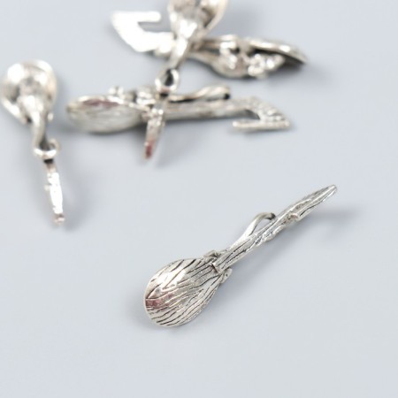 Souvenir wallet metal "A spoon-hareman. Mouse" 3.2x0.8 cm-1