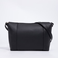 Bag Cross-Bodi with a zipper, external pocket, black color