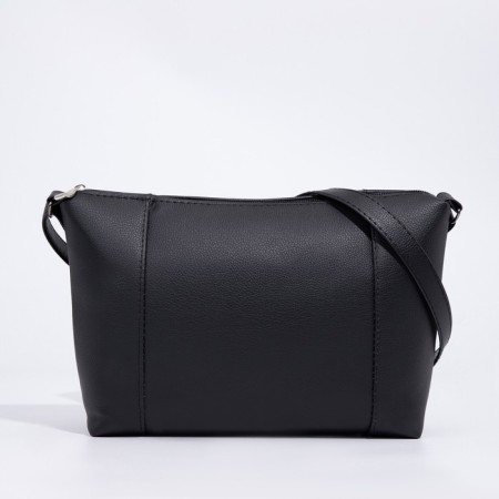 Bag Cross-Bodi with a zipper, external pocket, black color