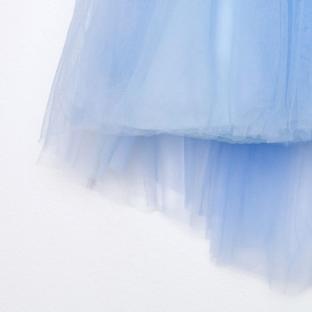 Elegant children's dress KAFTAN, size 30 (98-104 cm), blue-9