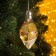 Christmas ball "New Year", batteries, 5 LED, glow warm white