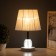 Table lamp "Claudia" 1x40W E27 1x5W LED white/transparent 21x21x34cm