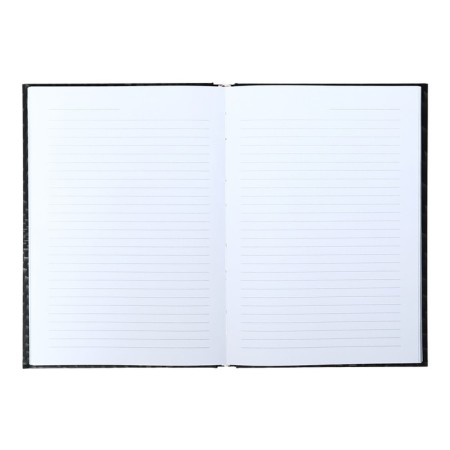 Note book A5 160 sheets in the "Carbon" line, solid cover, matte lamination, foil embossing, offset block 65 g/m2-3
