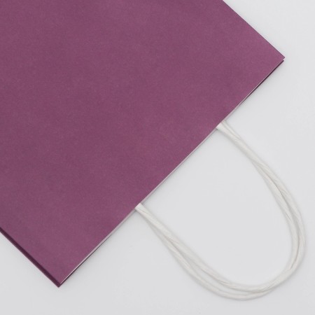 Craft package lilac, round handle, 18 x 8 x 25 cm, 120 g-1