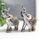 Souvenir Polystone "Elephants in Triangular Propons" set 2 pcs 8x3x7.5 cm