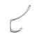 Furniture tundra hook TKD014, two -rod, chrome, 10 pcs TMP