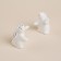 Set for spices ceramic SL Home "Easter rabbits", 2 items: Solonka 230 ml, list of 230 ml, white color