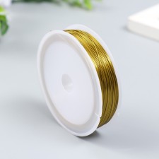 Bead wire 0.5 mm, 40 m, gold