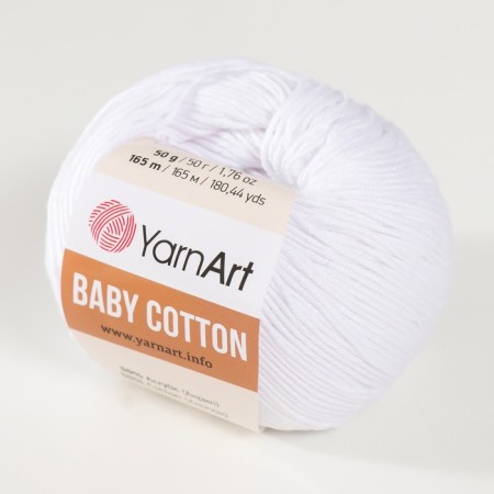 Yarn "Baby Cotton" 50% acrylic 50% cotton 165m/50g (400 ultrable)-1