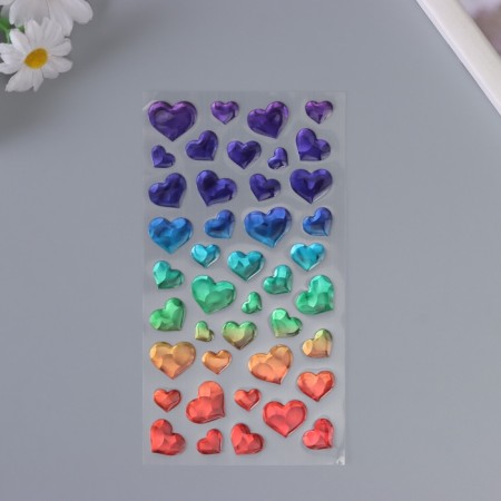 Stickers for creativity plastic "Gradient. Heart" 22x9.5 cm-1