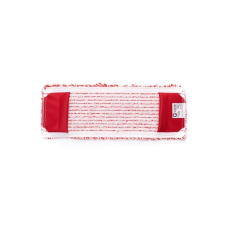 Swan nasading for mop, flat microfiber, red/white color, 40 cm