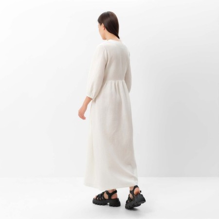 Women's dress Mist Summer Time, Midi, p. 48-50, white-3