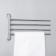 Holder for towels with 4 rotary panels, accoona a121-4, color chromium