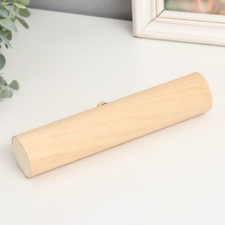 Casket wood under painting Tubus "Subtle sheet" 19x4x4 cm-3