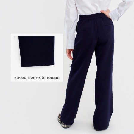 Pants for Minaku girl, blue, height 140 cm-8