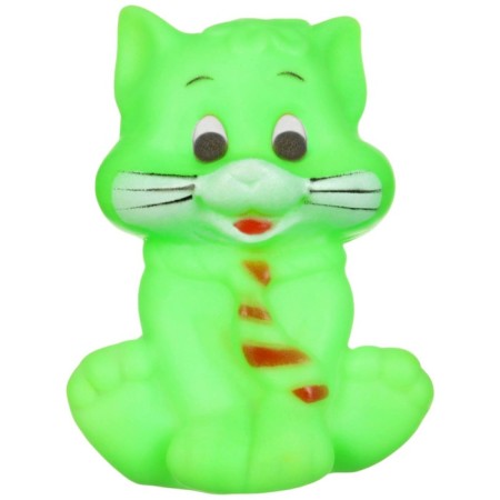 Rubber toy for the bathtub "cat", with a squeak, 1 pc, color mix, crumb I-15
