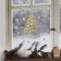 Vinyl stickers with foil "Winter Christmas tree", 30 x 50 cm, New Year