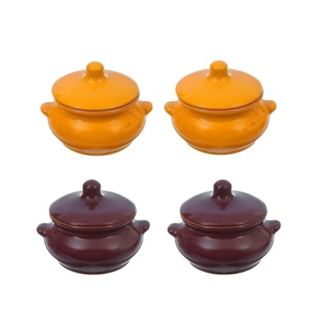 Set of pots "Pancake" 4x0.5l, rainbow mix-20