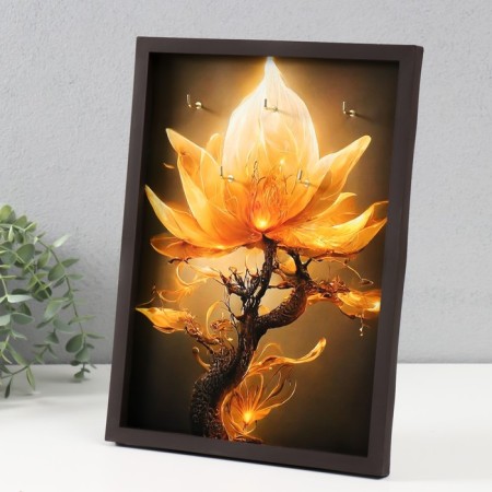 Open "Flower" Key of 5 hooks, 23x32 cm-1