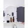 Cabinet for a bathroom with a mirror "Orion", snow-white color