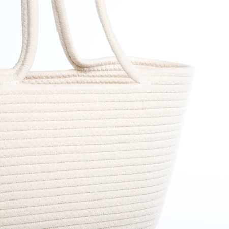 Bag-touut without fastening, white color-2