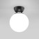 Ceiling Lamp EUROSVET Bubble 30197/1, E14, 1x40W, 180x180x240 mm, black color black