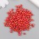 Glass beads 6/0 "chameleon. Red-orange" effect of ceramics 30 grams