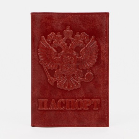 Cover for passport, red color