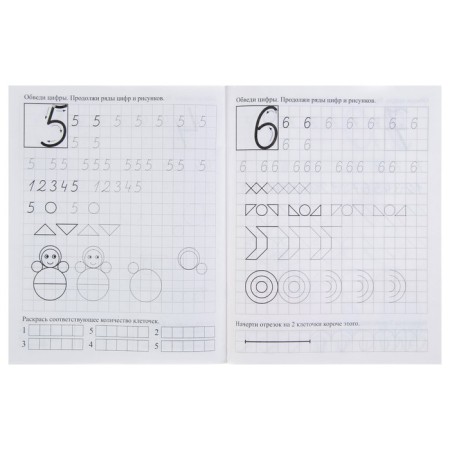 Preschool simulator. Mathematical calligraphic prescriptions with developing tasks: for children 6-7 years old-3