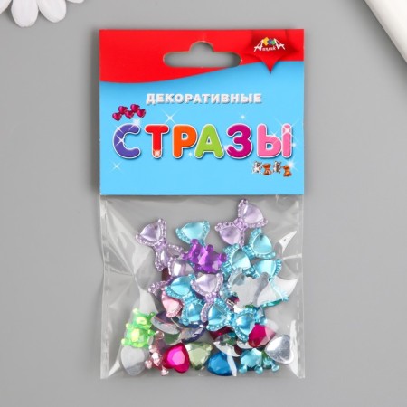 Assorted decorative rhinestones 2 1.2x1.2 cm: 1.2x1.6 cm; 1.8x1.4 cm set 8 grams-3