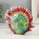 Souvenir glass "Fish with melange inside" under Murano glass 14x12x6 cm mix