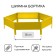 Glocked flowerbed, D = 100 cm, h = 15 cm, yellow, Greengo