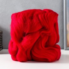 Fasting wool 100% half -toned wool 100g (06 red)