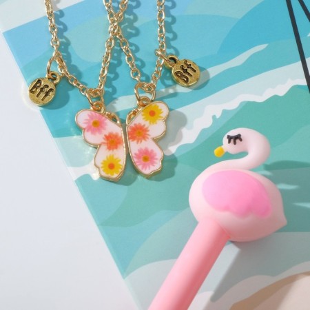 Set 3 objects: 2 pendants, handle "non -membranous" butterfly, color, 44 cm-1