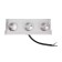 Facade lamp “Cascade”, FSD-093, 3 W, 3000K, 3 rays, IP65, 220 V, metal, white