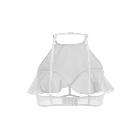 Erotic Brahlett Erolata Karen with open breasts, white (50-52)-8