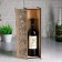 Box for wine with daisies 38*11*11 cm