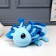 Soft toy "Axolotl", 45 cm, blue color