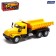 Metal truck "dump truck", inertial, yellow color