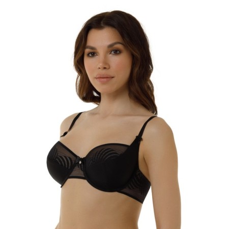 Women's bras of Lengy, size 80c, color black shadows-1
