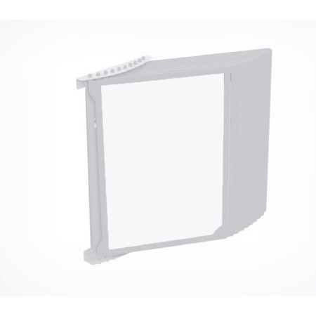 Plastic frame for the A4, Infoframe cross -cutting system, without tread, white color-3