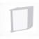 Plastic frame for the A4, Infoframe cross -cutting system, without tread, white color