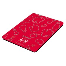 Kitchen Libra Oursson KS1001GD/RD, electronic, up to 10 kg, 2haa, red