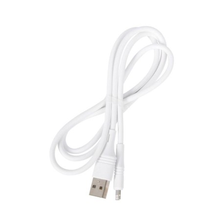 Cable Borofone BX43, Lightning - USB, 2.4 A, 1 m, PVC braid, white-6