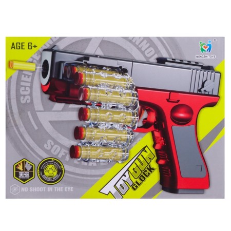Glock pistol, shoots soft bullets, tape feed-10